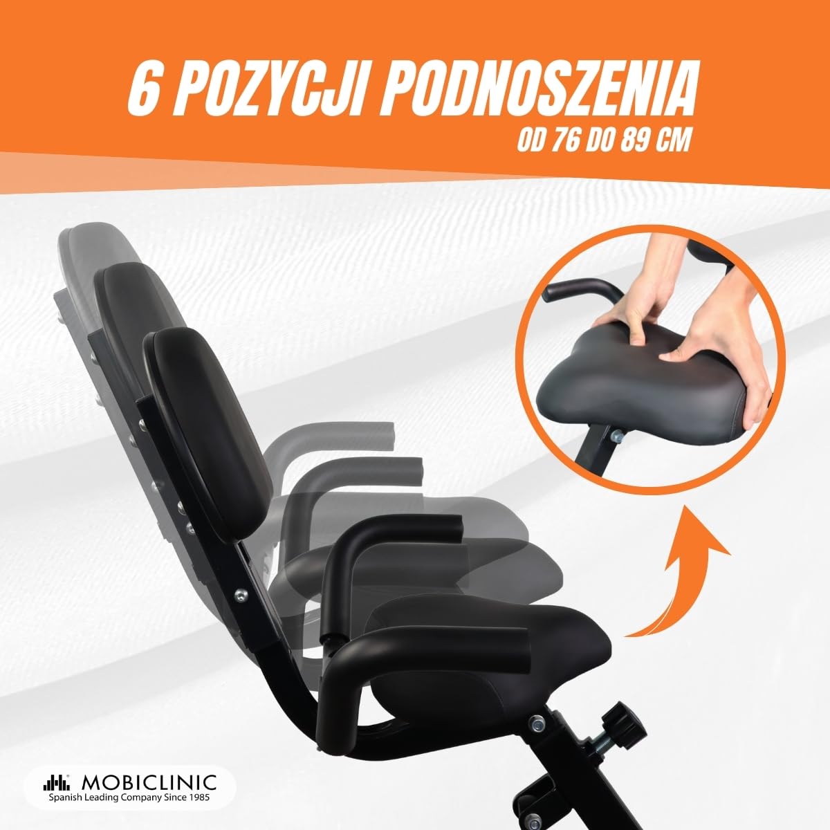 Składany rower treningowy| 8 regulowanych oporów| Ekran LCD| Regulowane siodełko w 4 pozycjach | EVEREST | Mobiclinic