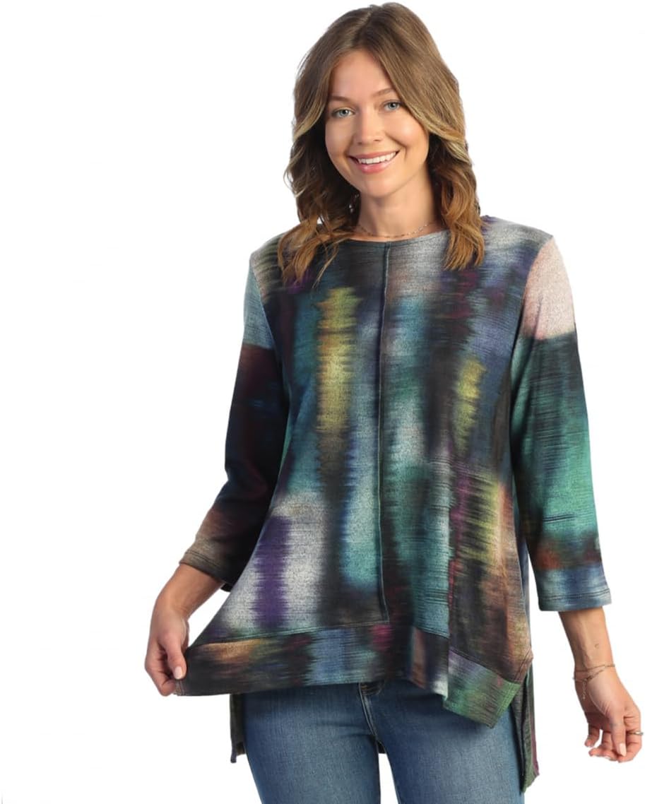 Jess & Jane French Brushed Knit Tunic - FB8 Large Reflections