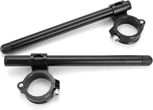 Miniatura 2 de 43mm clip ons manillar apto para motocicleta tenedor tubo 43mm, cafe racer construir clip en barras  78 "CNC aluminio mecanizado
