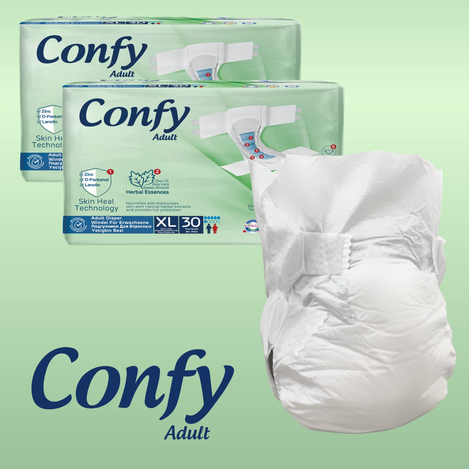 Confy Active Windeln für Erwachsene - Erwachsenen-Windel Inkontinenz Gr.XL 60St