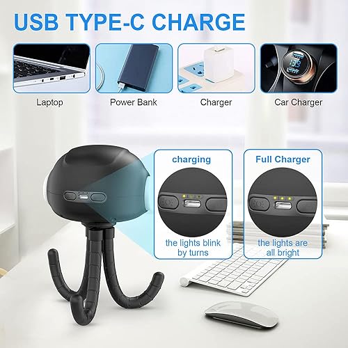 Miniatura 7 de Ventilador de cochecito de bebé con luz nocturna ventilador recargable sin aspas ventilador de mano portátil Mamtopia mini ventilador con clip con 3