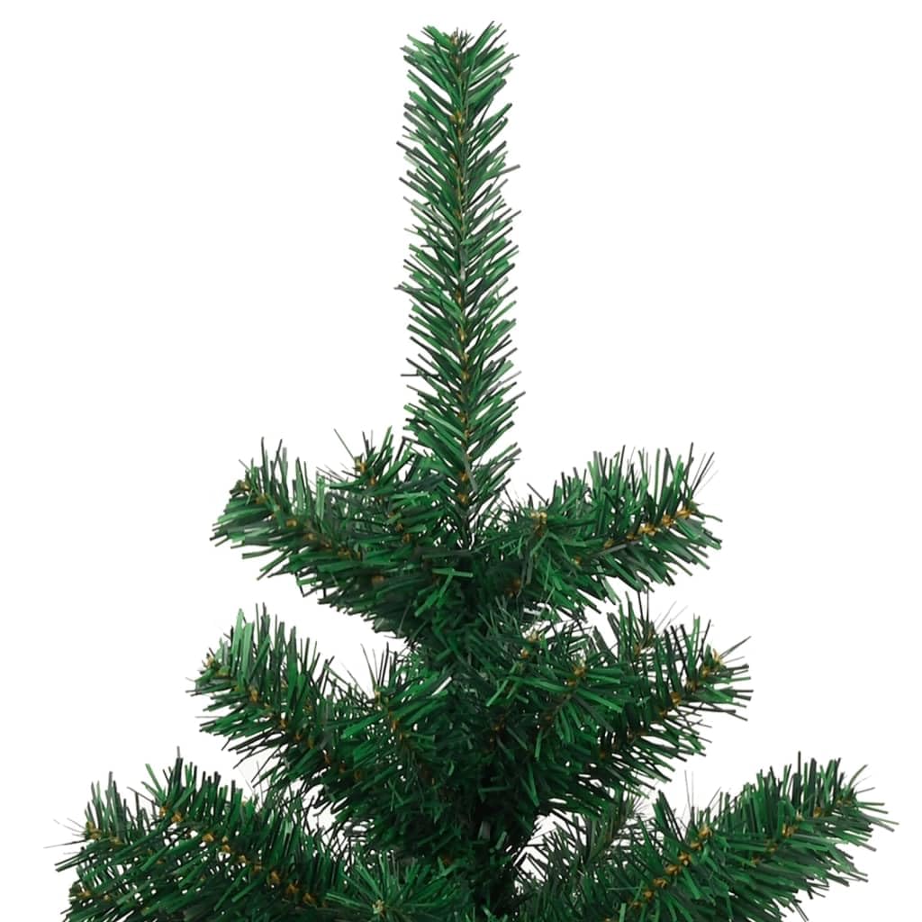 Spiralna choinka z oświetleniem, 150 cm, zielona, sztuczna choinka z 120 diodami LED, 8 efektów świetlnych, stabilna podstawa, zasilana przez USB