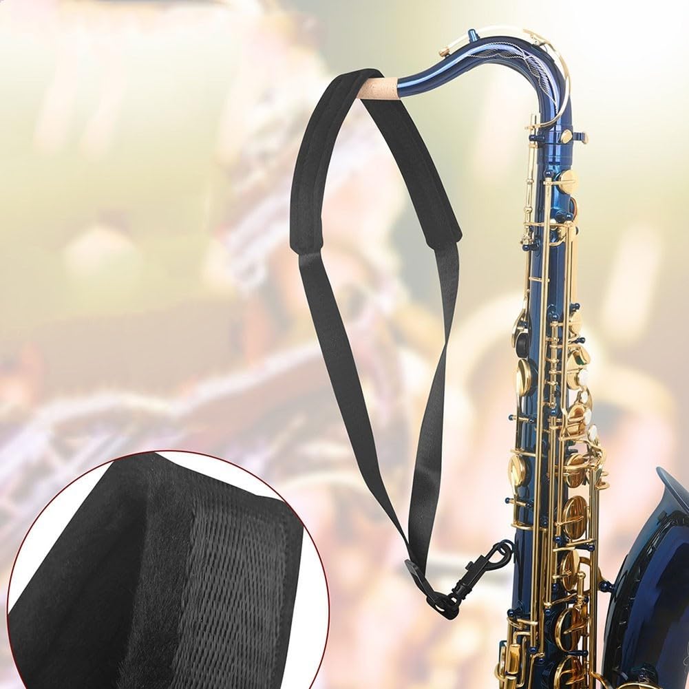 Regulowany pasek na szyję saksofonowy miękki do Alto Tenor