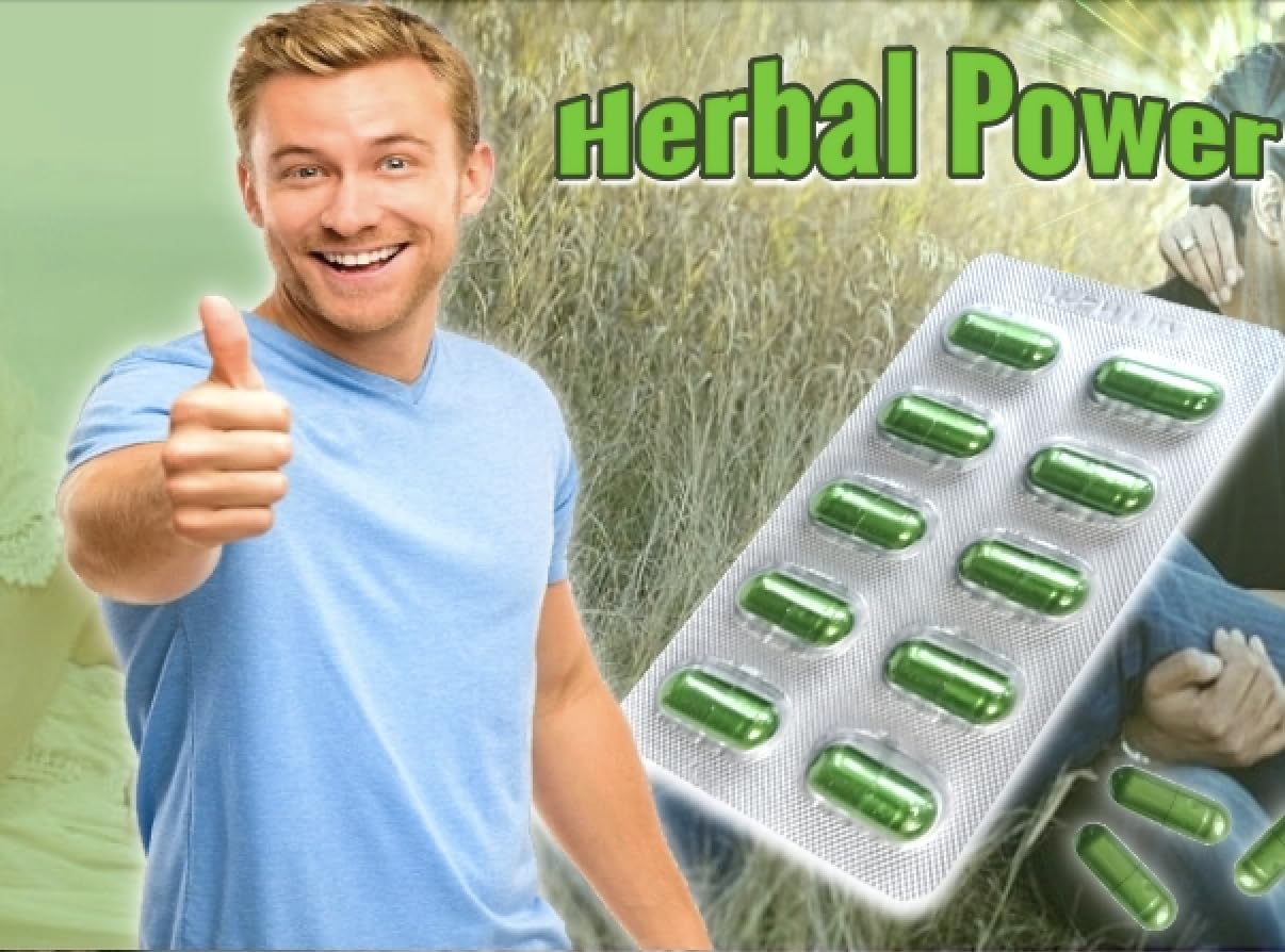 Goldyzen Herbal Power - Compléments alimentaires à base de plantes pour hommes, Au complexe de Ginseng- Augmentation de la énergie, performance