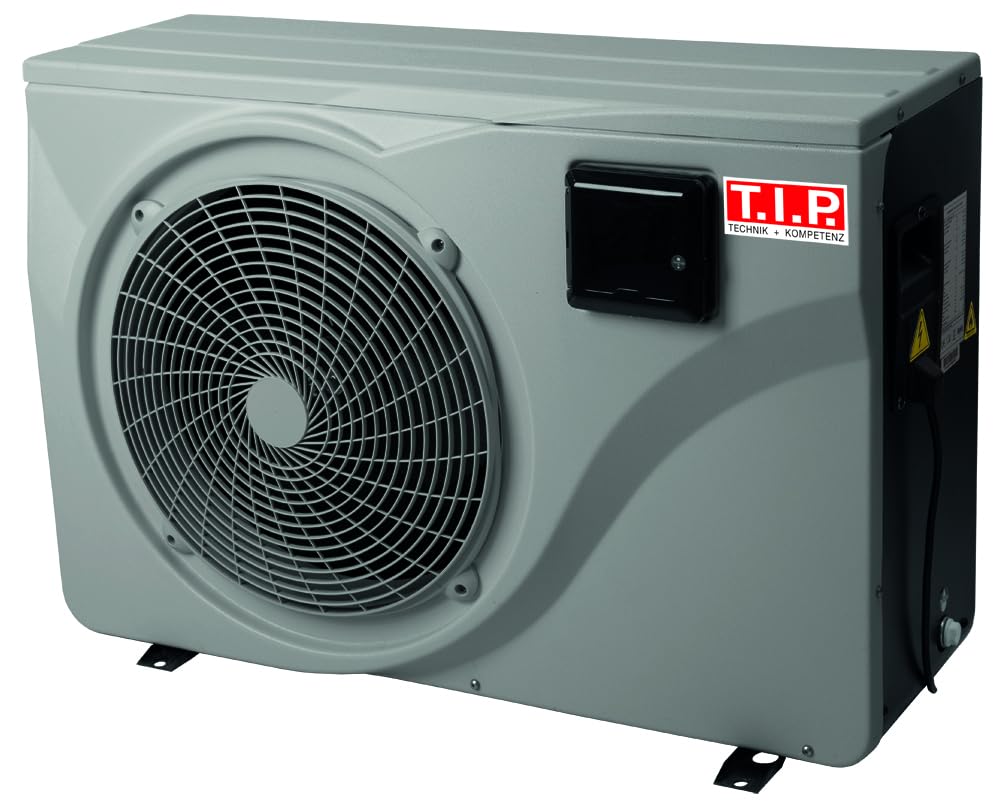 T.I.P. Pool Inverter Wärmepumpe (45m³ Beckengröße, 10,4kW Heizleistung, Chlor & Salz geeignet, Heizen & Kühlen, Automatische Regulierung, Display, Wärmetauscher titanbeschichtet) STEAM 45000 INV,30467