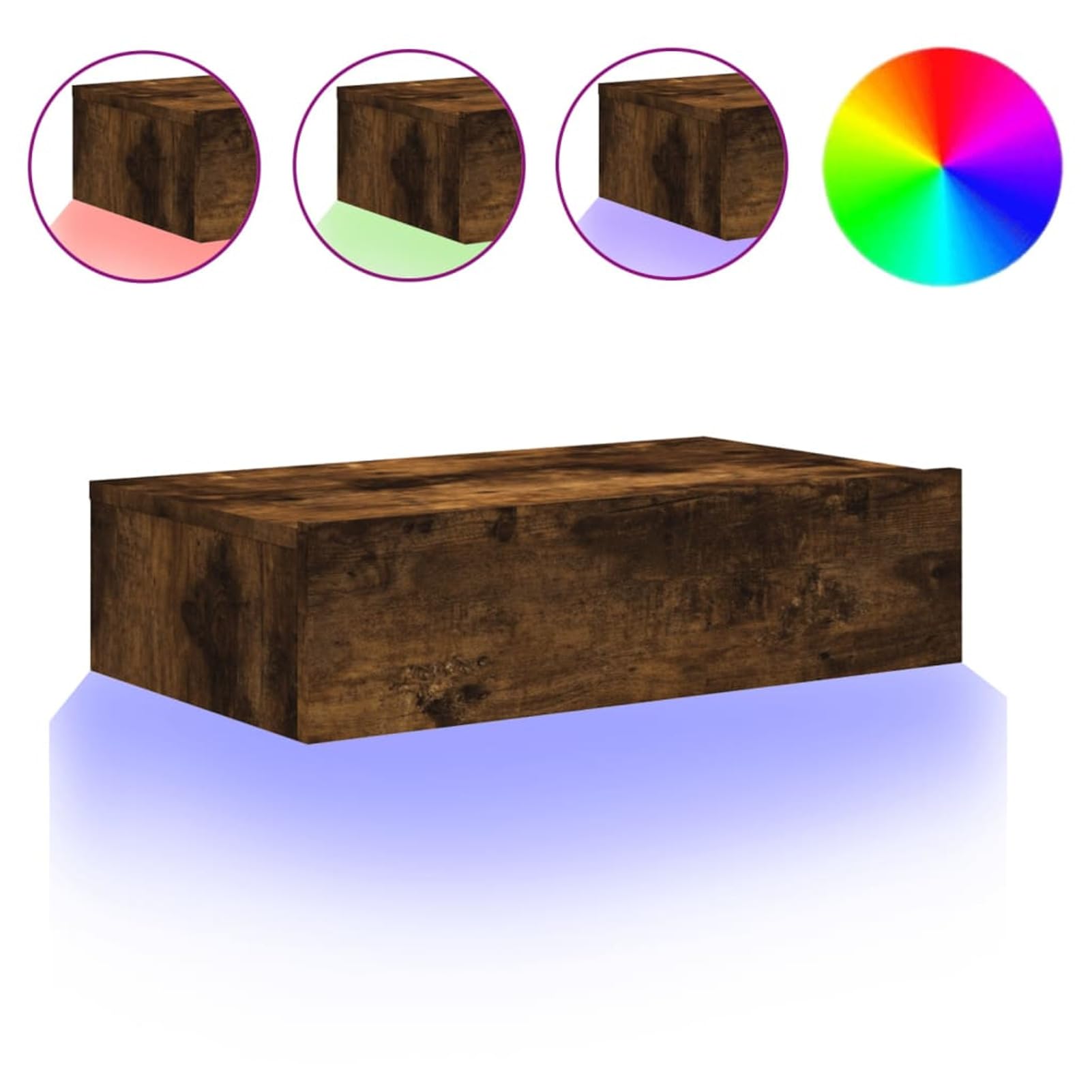 Cassetto TV LED Moderno 2 Pezzi Con Luci Al WideString - Dettaglio