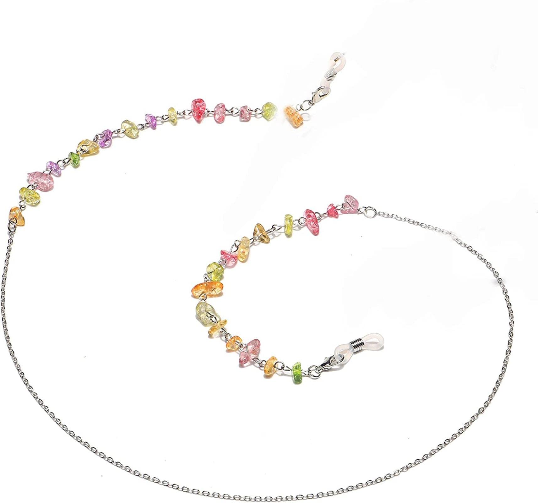 REVAHI Natürliche Bunte Sonnenbrillenketten Stilvolle Brillenketten Eyewear Lanyard Chain für Frauen