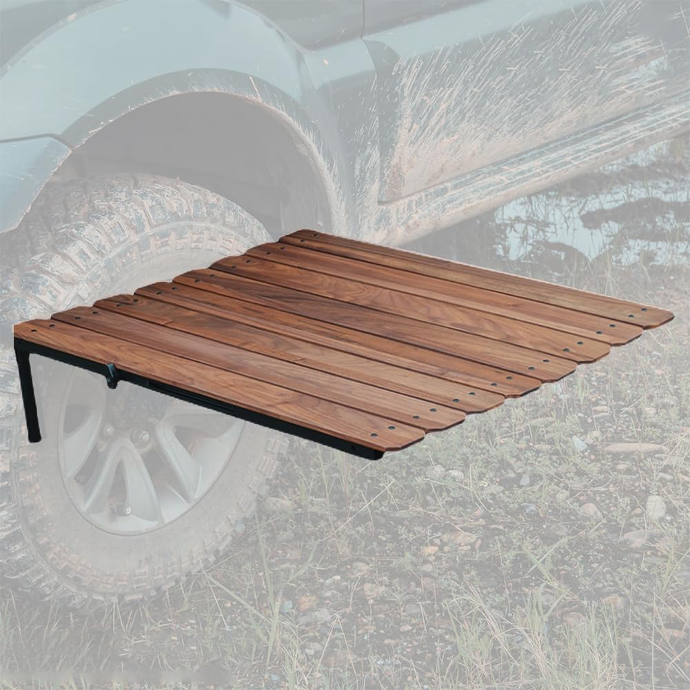 Amazon.co.jp: 折りたたみキャンプテーブル木製、車のタイヤピクニック