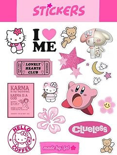 ملصقات بتصميم بينك هالو