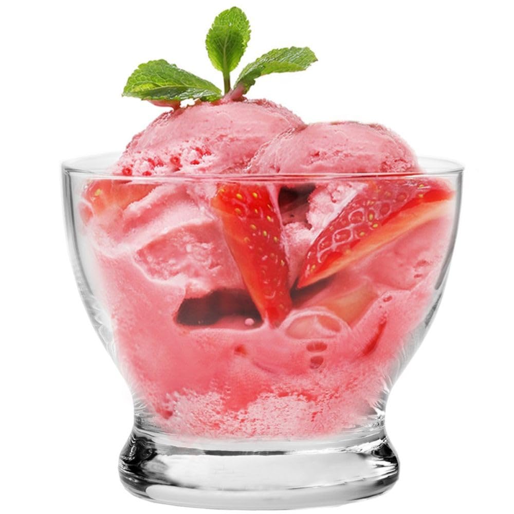 Krosno 6er-Set Eisbecher 290 ml | Dessertschale | Pure Kollektion | Ideal für Zuhause, Restaurants und Partys | Spülmaschinenfest (Packung mit 2)