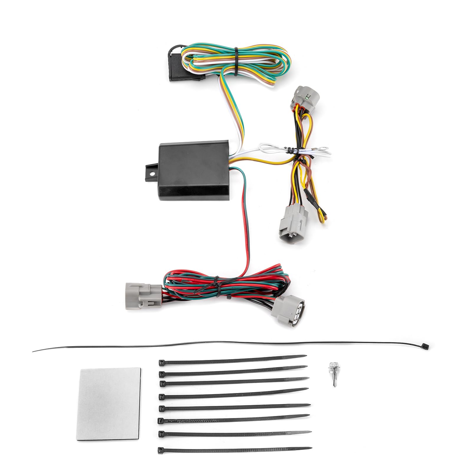 Wsays Vehicle-Side 4-Pin Trailer Wiring Harness Plug & Play Connect Trailer Tail Lights Brake Signal Lights and Turn Signals Compatible with 1993-2015 Toyota Tacoma, T100, Hilux