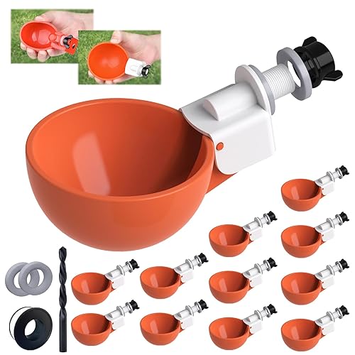 12 Pack Large Automatic Chicken Waterer Cups | Chicken Water