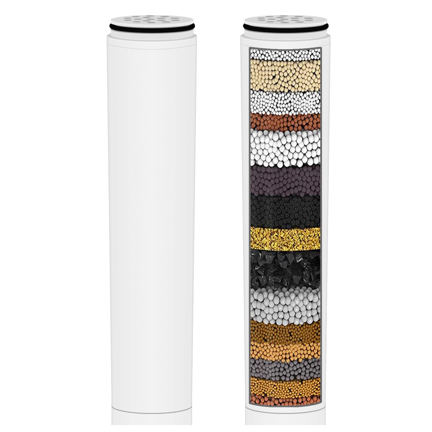 Molgoc Water Fiter for Shower Head Filter,Compatible with Cobbe Shower Head Filter System,Removes Heavy Metals and Chlorine.(2 Pack)