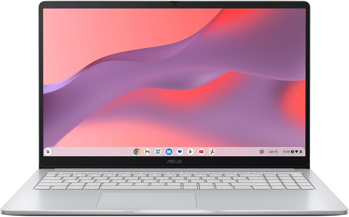 ASUS CX15 15,6 pulgadas FHD IPS Chromebook Laptop Intel Celeron N4500 4GB RAM 128GB eMMC Gris puro