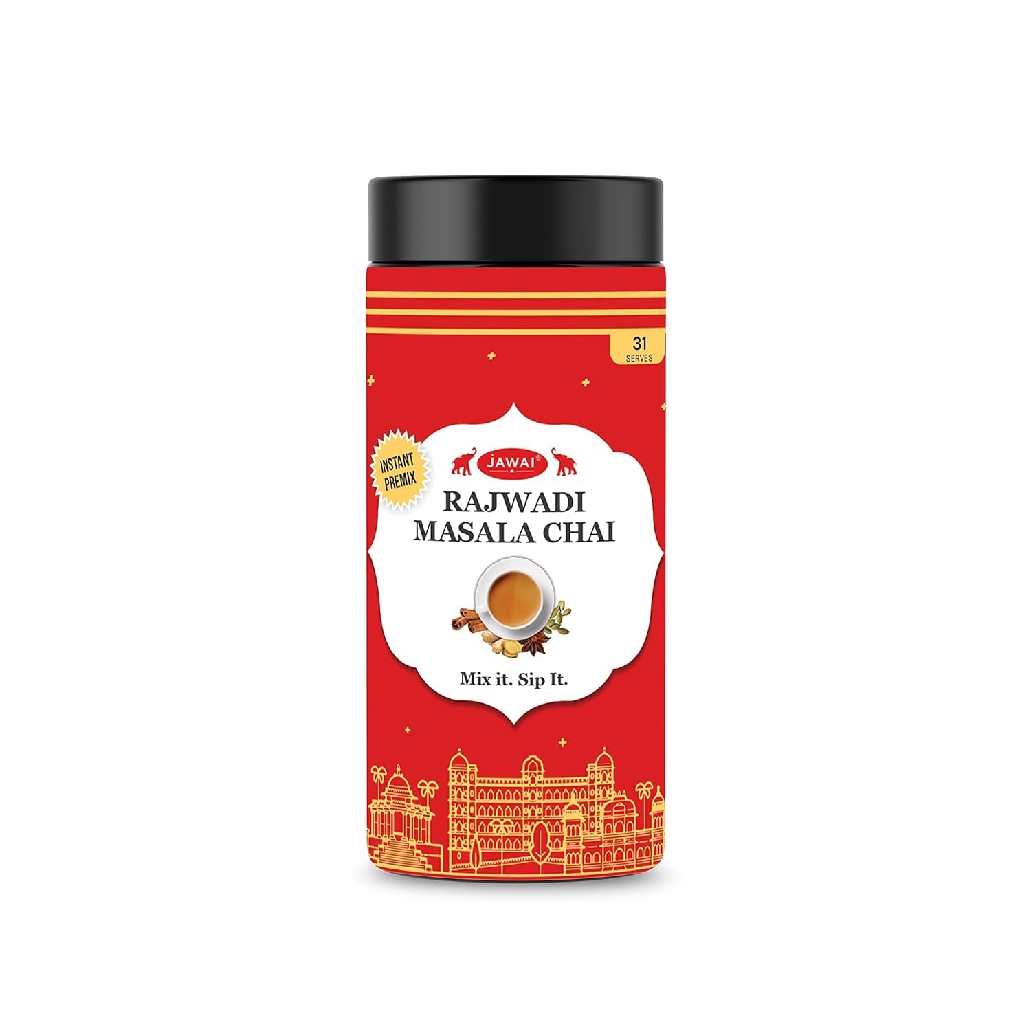 JAWAI Instant Rajwadi Masala Chai Premix |Instant Tea Premix| Masala Tea Powder| Masala Chai| Just add Hot Water | Premix Tea Ready in 10 Seconds| 31 Serves| (500 GMS) (B0B5QV6PFQ) Amazon Price History, Amazon Price Tracker