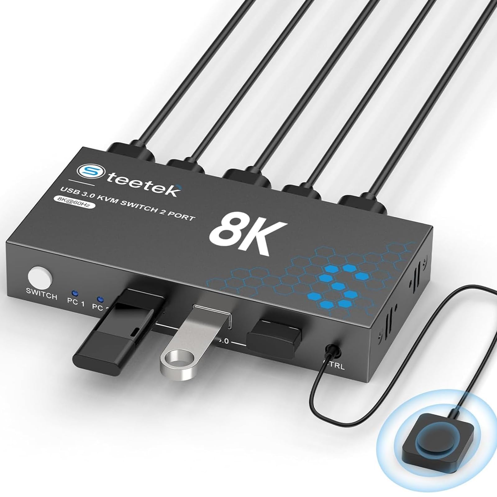Amazon.co.jp: 【8Kスイッチャー】HDMI KVM スイッチ 2 コンピューター