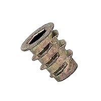 Vista 16 de E-Z LOK Inserto roscado para madera blanda, insertos de rosca hexagonal de zinc 10-32 roscas internas, 0.394 pulgadas de longitud, paquete de 50