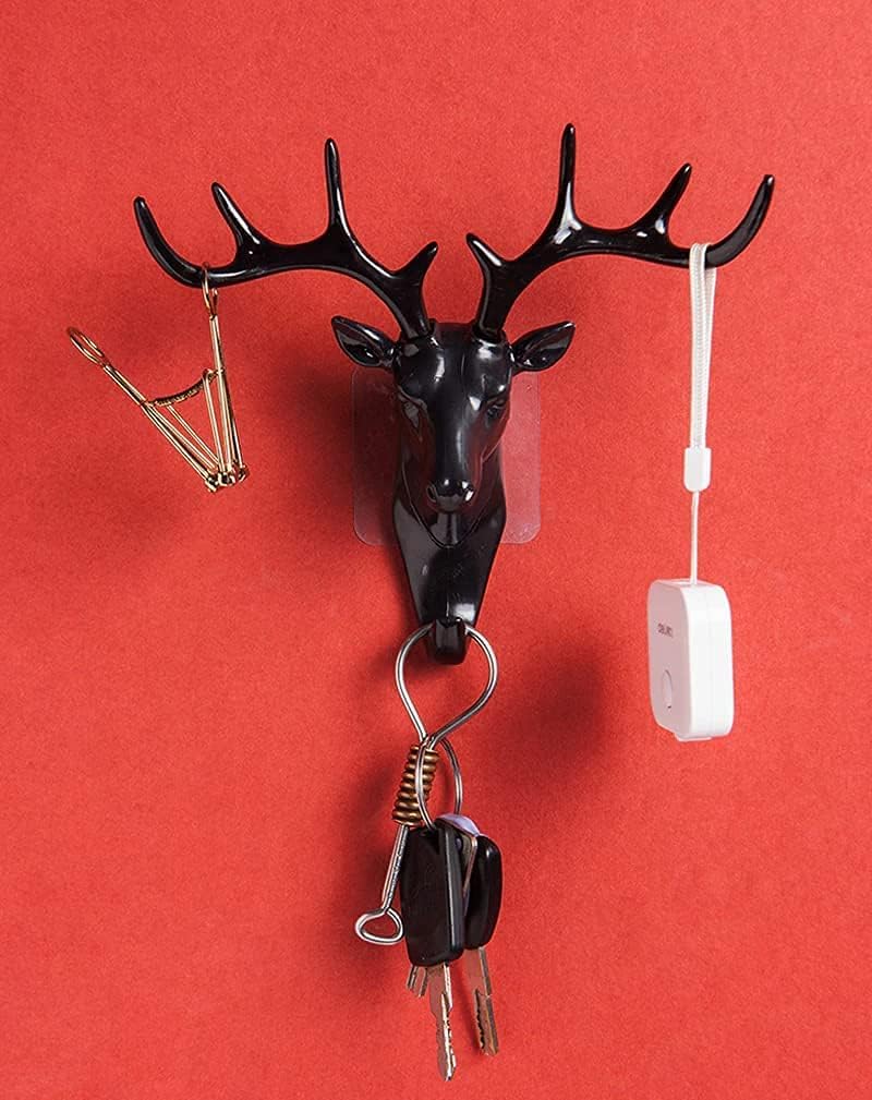 Deer Head Key Holder - Antique Wall Decor -6