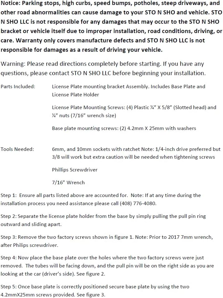 STO N SHO Front License Plate Bracket Compatible with 2015-2023 Dodge Challenger Hellcat/2018 Demon/2019-2023 Wide Body Scat Pack
