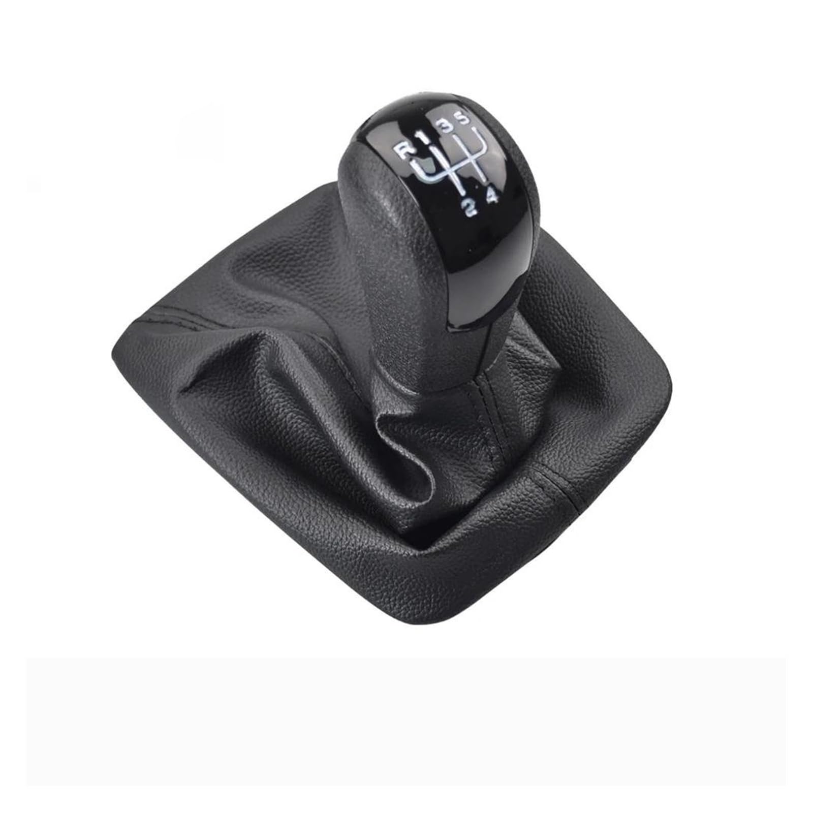 Zncojl Black Car Gear Stick Knob For Skoda For Octavia 2004-2012 Manual Gear Shift Knob Lever Gaiter Boot Cover Case No Modification Required