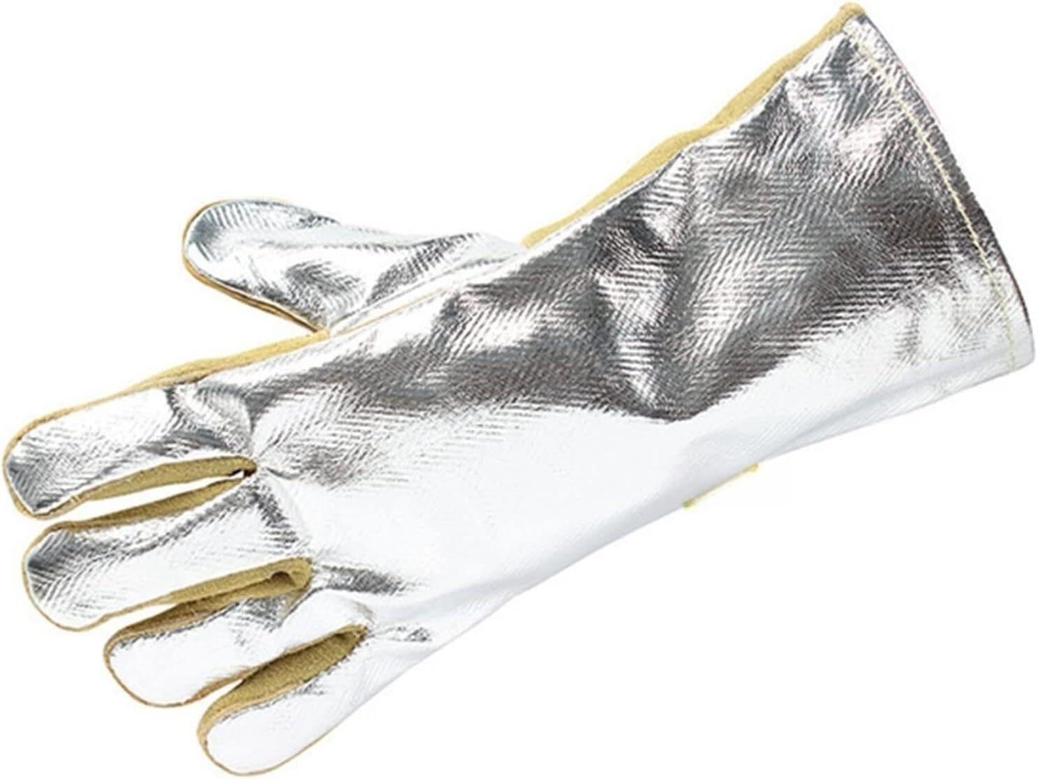 PiWine Gartenhandschuhe, schnittfeste Handschuhe, feuerfeste Handschuhe, 35,6 cm, aluminisierte Wärmedämm-Schweißhandschuhe, Schweißhandschuhe, Handschuhe for Metallurgie, Herd
