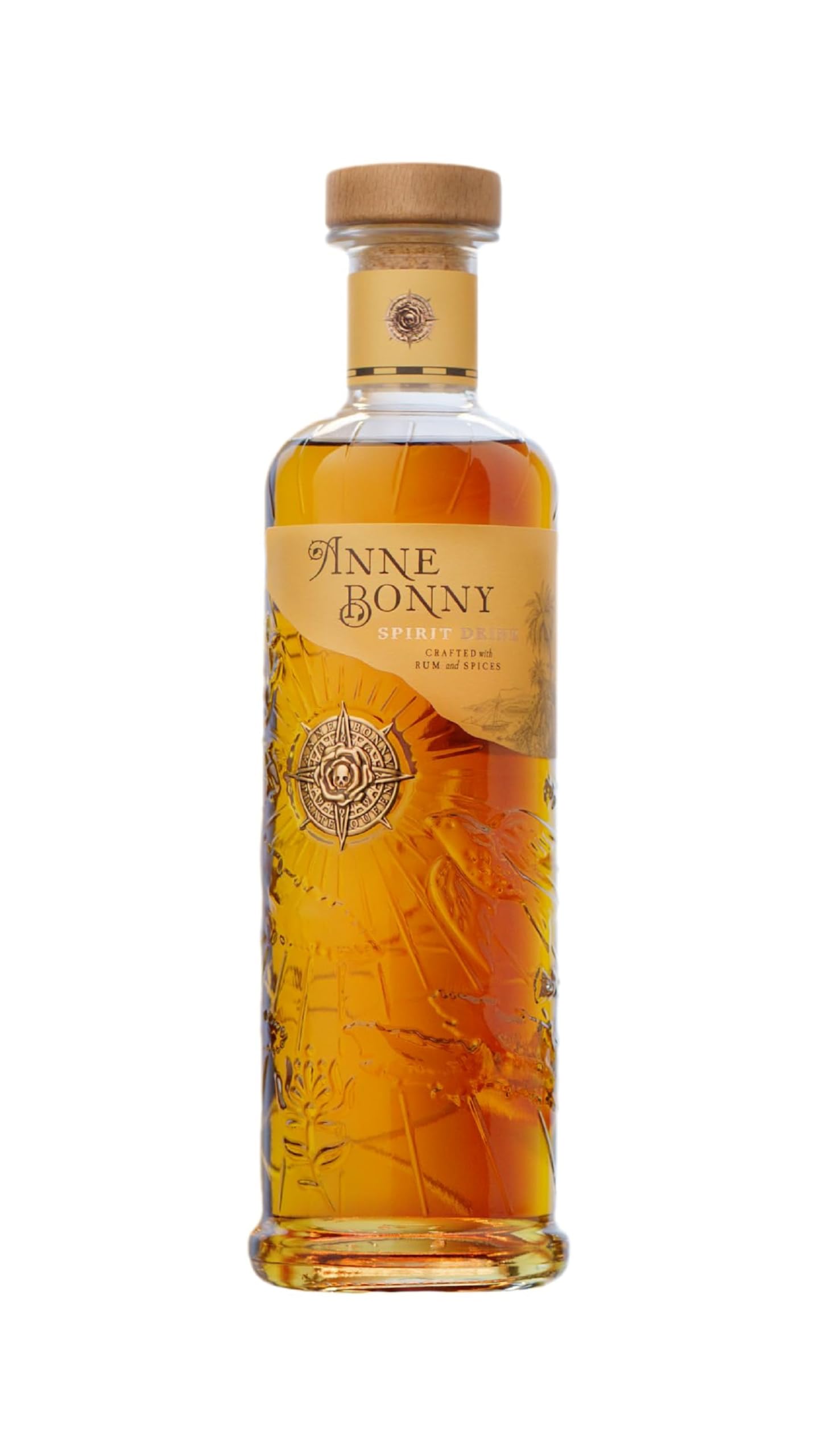 Anne Bonny Spiced Rum, 70cl 40% ABV. Made with a Blend of Caribbean Flavours. Great for Birthdays and Christmas. Enjoy neat or in a Cocktail.