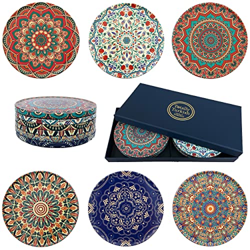 Totally Turkish Lot de 6 dessous de verre au design