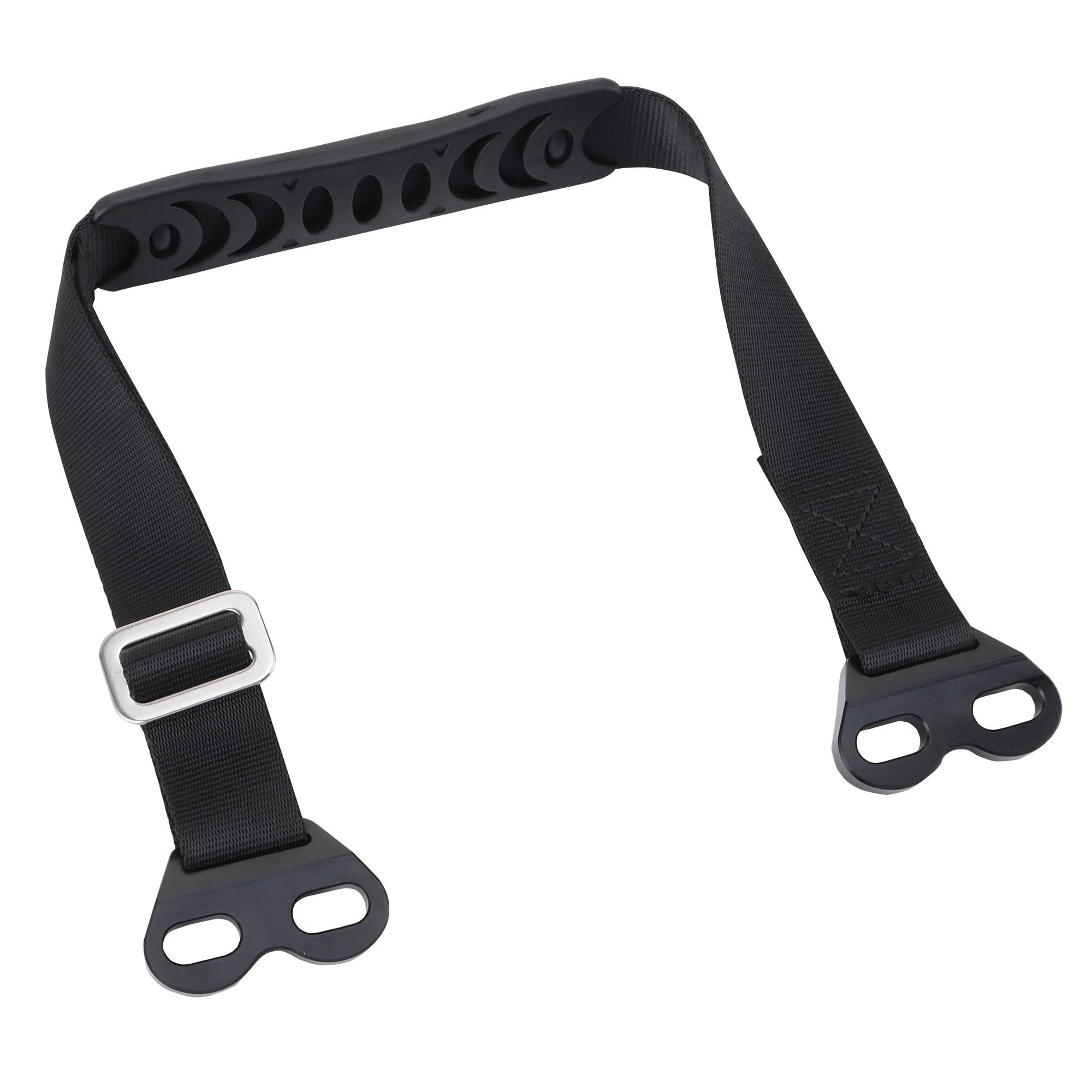 WOOSTAR Two Holes Front Adjustable Tugger Strap Replacement for CRF YZF YZF X WR Suzuki RMZ KXF Kayo T4 T6 Motorcycle Off-road Vehicle Dirt Pit Bike Motocross Black