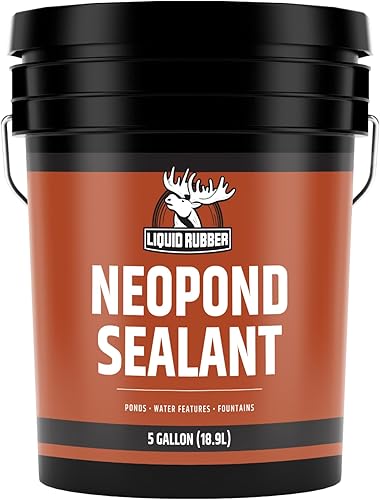 Miniatura 1 de Liquid Rubber NeoPond - Sellador impermeable para estanques, sellador de membrana impermeable seguro para peces y plantas, para estanques y