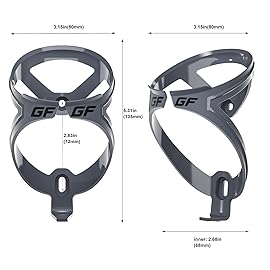 GEMFUL 24 oz Cycling Water Bottle and Cage Set BPA Free Bike Water Bottle Holder Combo Lightweight Leakproof Drink Bottles fits MTB Mountain Road Bicycle Sports Gym Workout