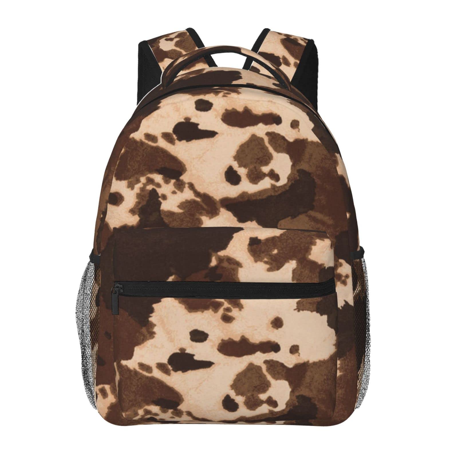 Sac d'école cuir marron grande capacité ordinateur portable pour navetteur