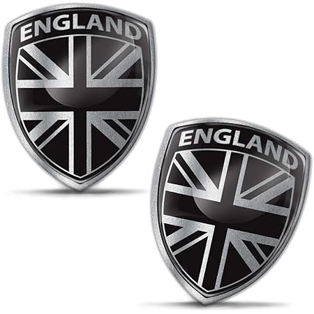 Biomar Labs® 2 X 3D Flexibles Autocollant Stickers National Drapeaux Royaume-Uni UK Union Jack F