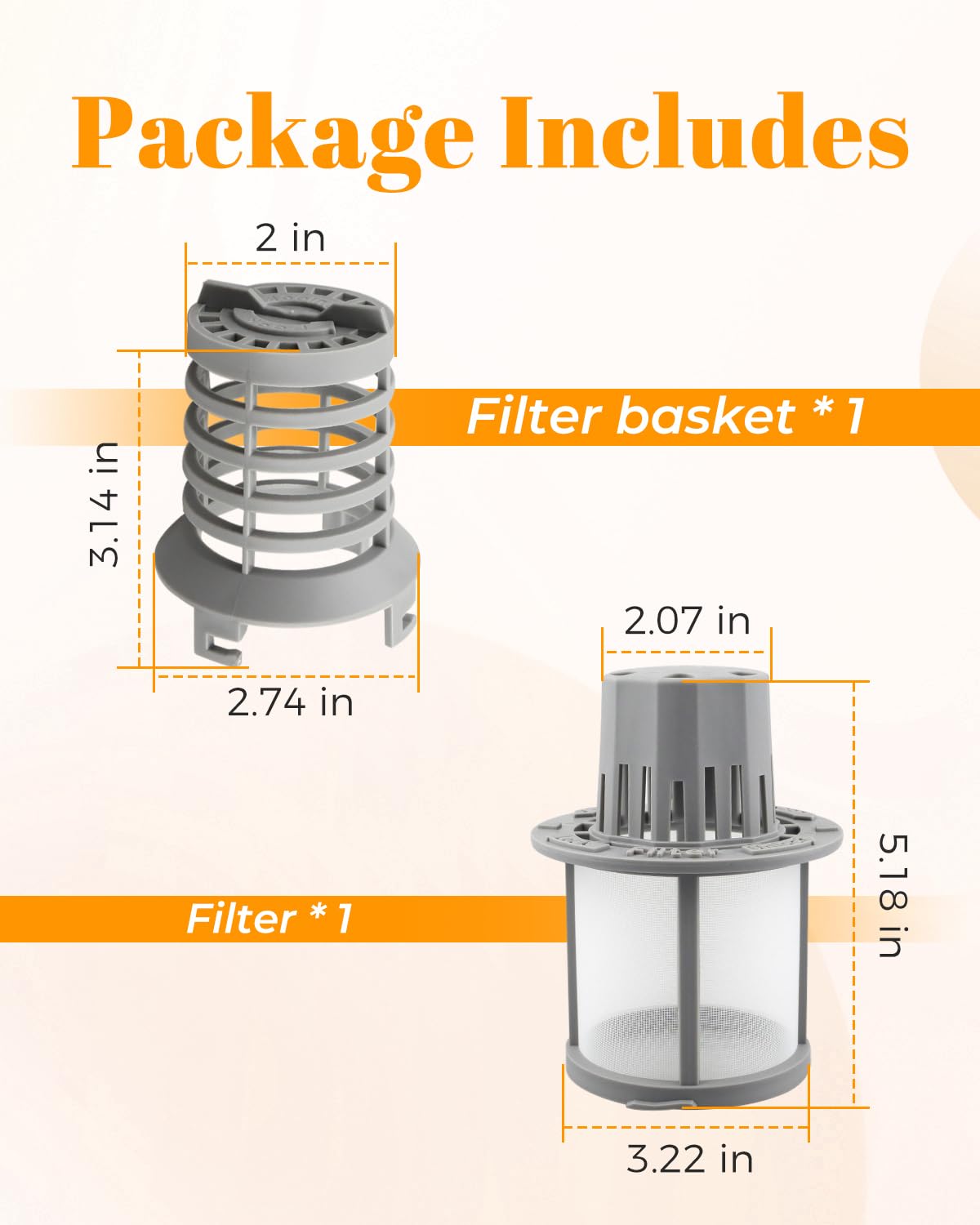 WD12X25995 - Filtro ultrafino y cesta para lavavajillas GE/Haier/Hotpoint