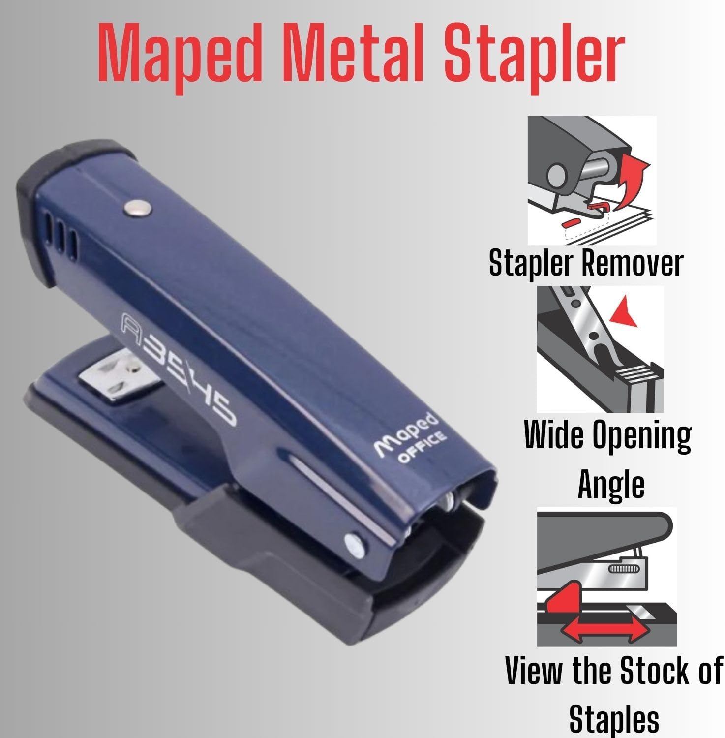 Maped Advanced Stapler and Hole Punch Set