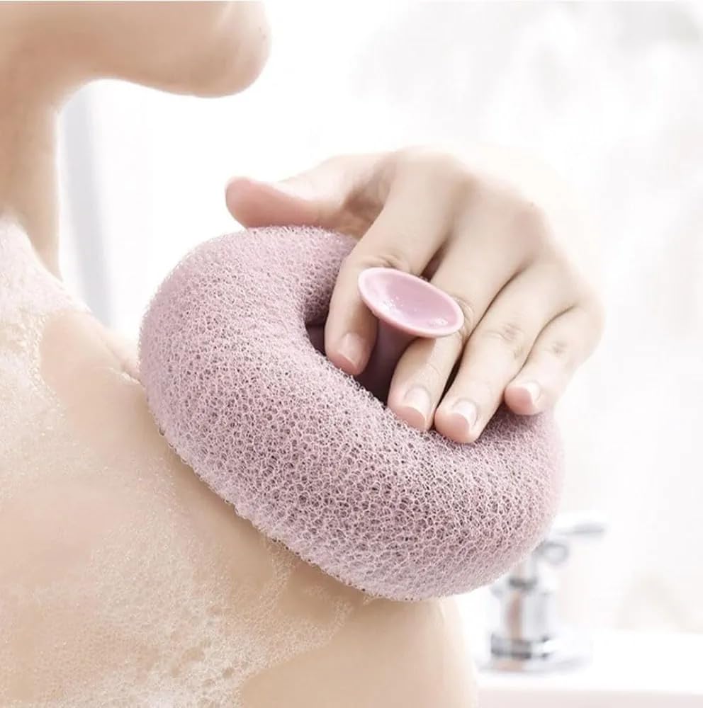 TRENDYQUORA 2-in-1 Bath Sponge Body Scrubber with Suction Cup – Super Soft Exfoliating Mesh Loofah Shower Brush for Men & Women (Multicolor)-image-17