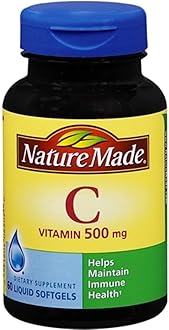 Nature Made Vitamin C 500 mg Liquid Softgels 60 Soft Gels (Pack of 4)