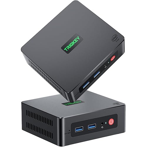 TRIGKEY Mini PC Intel Alder Lake-N100 Desktop Computer (Up to 3.4GHz) 16G DDR4 500G SSD Green G4 Low-Power Business Computer/WiFi 6/BT5.2/Dual 4K HD Display