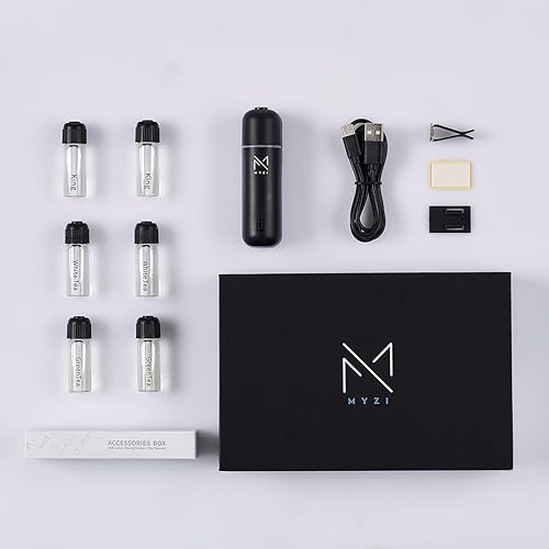 Miniatura 6 de Difusores de coche para aceites esenciales, difusor de aceites esenciales para automóvil, hogar, oficina, difusor portátil de aromaterapia, mini