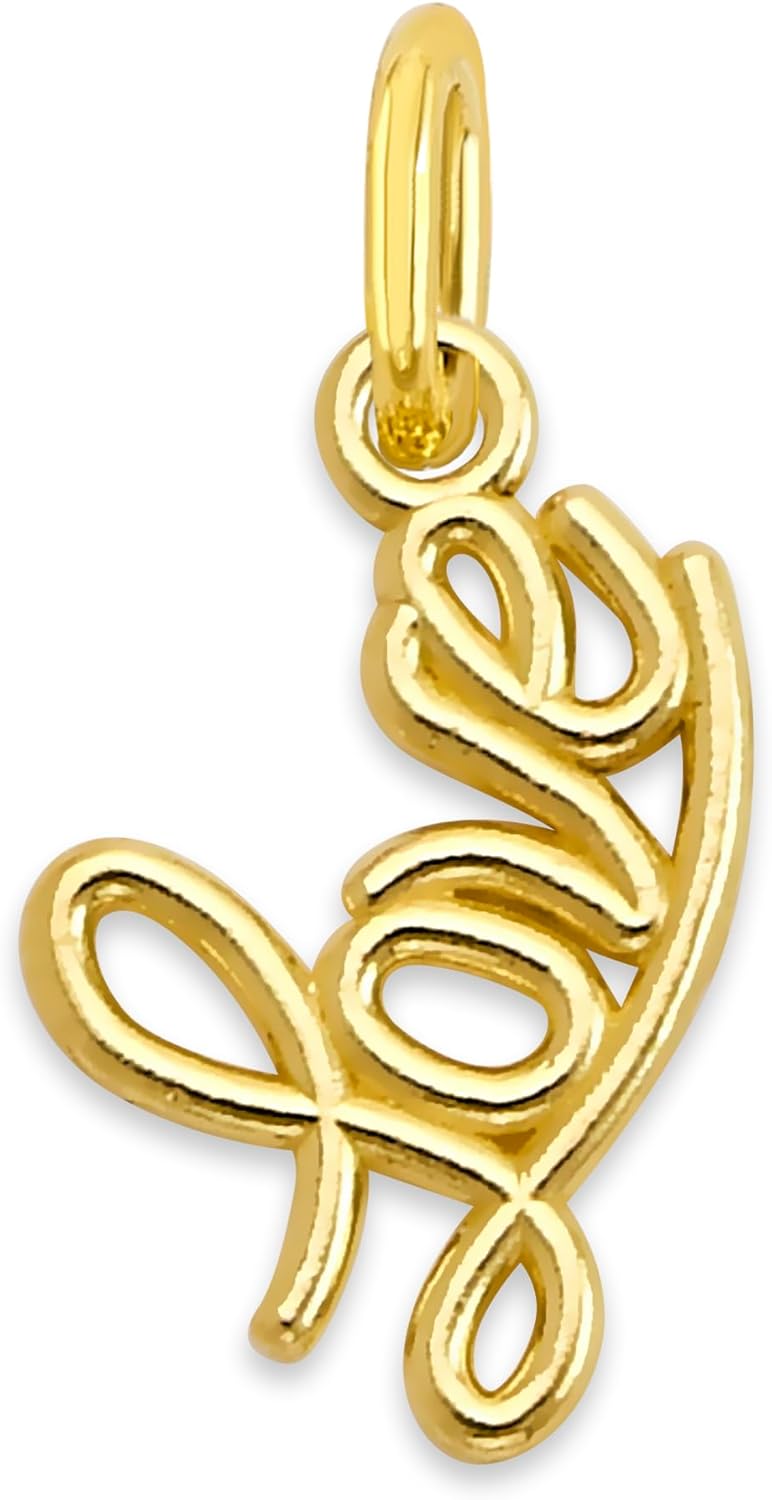 Solid 10k/14k Gold Abstract Love Knot Charm - Sculptural Romance Pendant, Elegant Jewelry for Bracelet