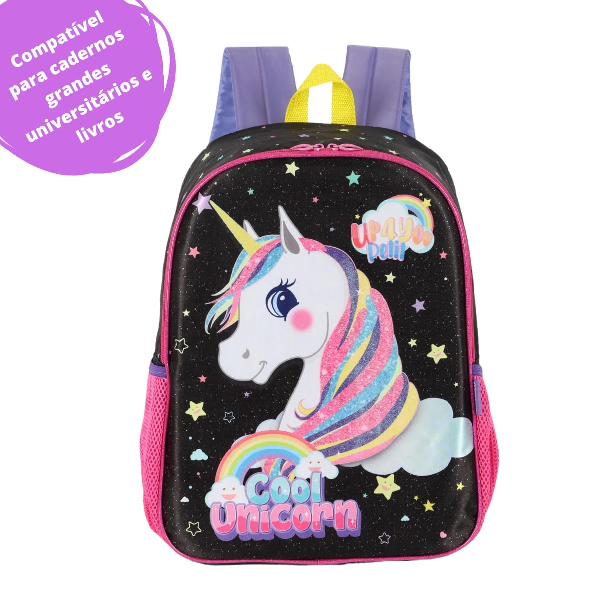 Kit Mochila Escolar Infantil Menina de Costas e Estojo Unicórnio Passeio Lazer Grande 16 Litros em promoção! Veja a oferta e mais achadinhos de Mochilas escolares 3 Hoje é o melhor dia para comprar Kit Mochila Escolar Infantil Menina de Costas e Estojo Unicórnio Passeio Lazer Grande 16 Litros com aquele preço maroto! Promoção! Aproveite a oferta! 3