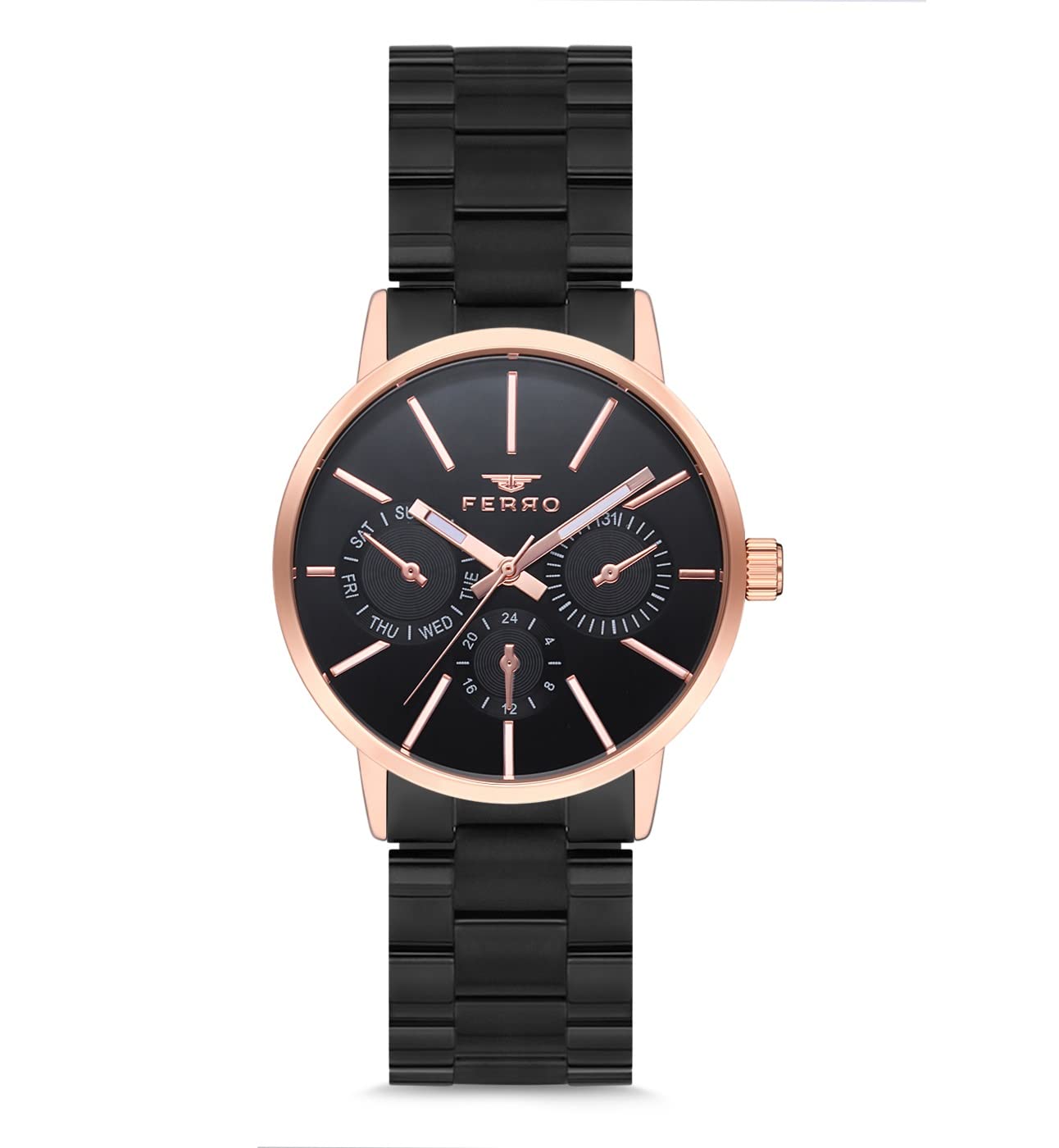 Ferro Spezia Analog Black Dial Womens Watch-FM81886A-R (B09SG1MTD6) Amazon Price History, Amazon Price Tracker