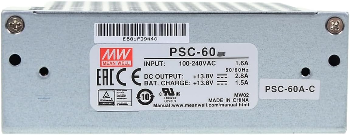 Mean Well PSC 60W Battery Chargers Adapter PSC-60A-C AC-DC Closed Type Switching Power Supply Driver Converter Transformer with UPS