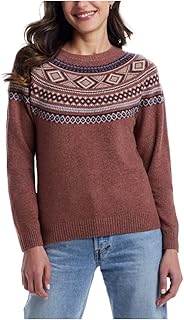 Weatherproof Vintage Women's Long Sleeve Fairisle Sweater