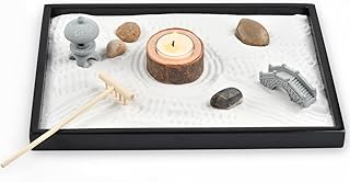 Calming Zen Garden, Zen Gift Set for Desk Office Decor Stress Relief Rel...