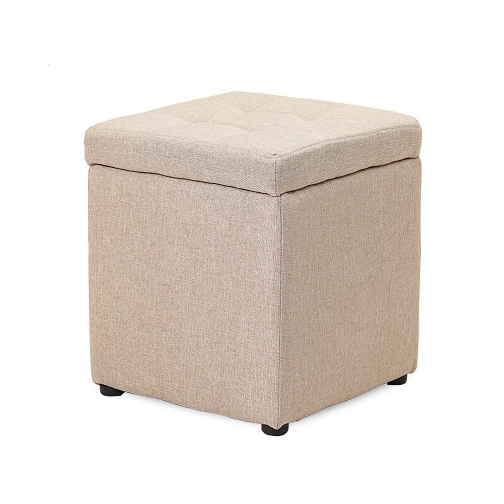 Coffre de rangement compact en lin pour éliminer le désordre du salon avec élégance