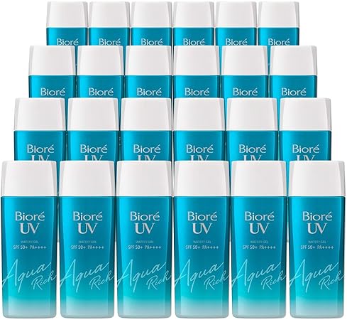 Amazon Co Jp ケース販売 ビオレuv アクアリッチ ウォータリージェル 90ml 24個 日焼け止め Spf50 Pa ビューティー