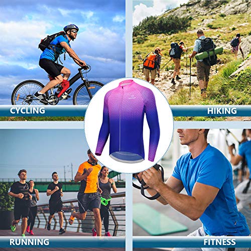 LEADER CYCLING Men's Cycling Jerseys Quick Dry Biking Shirt Summer Short Sleeve