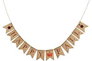 Burlap Fall Banner - A Harvest Festival Decoration