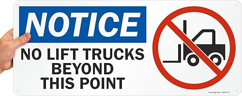 Lyle Seguridad Señal Legend No Aviso Ascensor camiones NegroAzulRojo sobre Blanco 1