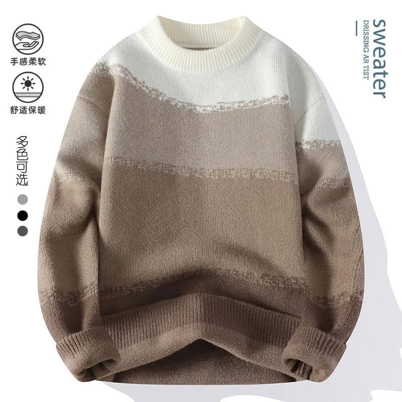 Men's Wool Casual Knitwear Pullover Winter Sweaters Men Thick